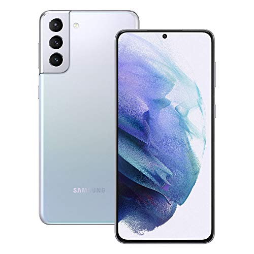 Samsung Smartphone Galaxy S21+ 5G, Display 6.7" Dynamic AMOLED 2X, 3 fotocamere posteriori, 128 GB, RAM 8GB, Batteria 4800mAh, Dual SIM + eSIM, (2021) [Versione Italiana], Argento (Phantom Silver)