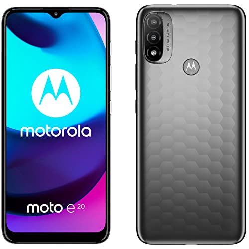 Motorola Moto E20 Smartphone 32GB, 2GB RAM, Dual Sim, Graphite Grey
