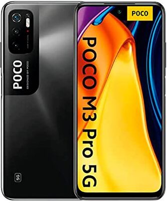 Xiaomi POCO M3 Pro Smartphone Dual 5G RAM 4GB ROM 64GB MediaTek Dimensity 700, 90Hz 6.5" FHD+ DotDisplay, Batteria 5000mAh (typ), 48MP AI Triple Camera (Versione Globale) (Power Black)