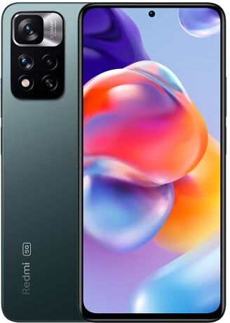 Xiaomi Redmi Note 11 Pro+ 5G, Smartphone, super ricarica 120 W, fotocamera principale 108 MP, schermo FHD+ AMOLED da 120 Hz, 4500 mAh, Dimensity MTK 920, 8GB+128GB, verde foresta