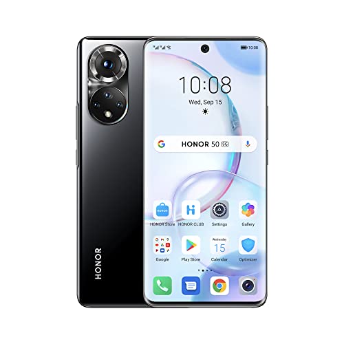 Honor 50 5G Smartphone 8+256 GB, con fotocamera da 108 MP, display OLED da 6,57'' , Dual SIM (Ricondizionato)