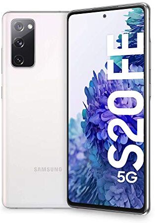 Samsung Smartphone Galaxy S20 FE 5G, 6.5", 128GB,, Hybrid SIM [Versione Italiana], Bianco (Cloud White) (Ricondizionato)