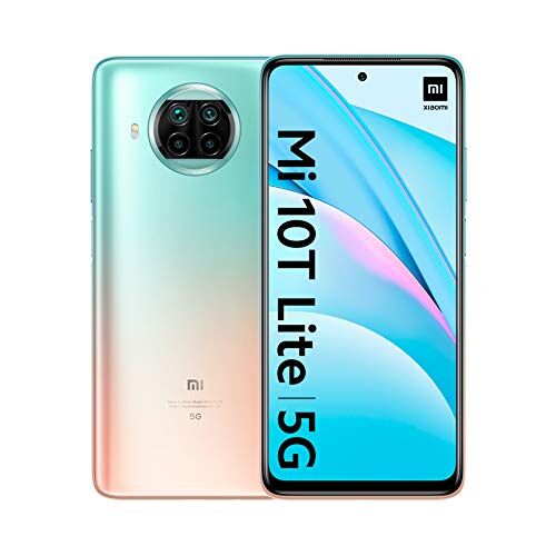 Xiaomi Mi 10T Lite 5G Smartphone 6 + 128GB, DotDisplay 6,67"FHD +, Snapdragon 750G, Quad Camera 64MP, Batteria 4820mAh, Alexa Hands-Free, Rose Gold Beach (Versione Ufficiale + 2 Anni di Garanzia)