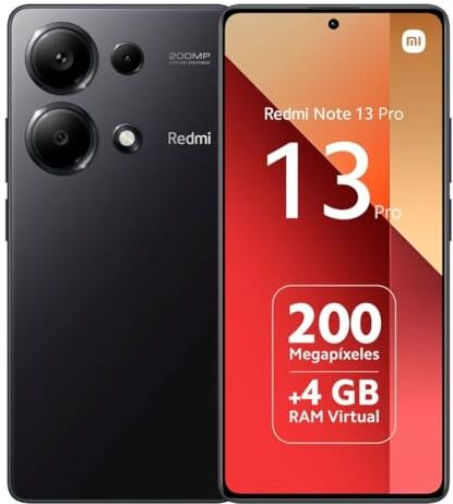 Xiaomi Redmi Note 13 Pro-Smartphone 8GB RAM 256GB ROM, Display AMOLED 6.67", Nero [Versione Globale]