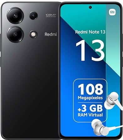 Xiaomi Redmi Note 13 6+128GB Snapdragon 685, Tripla Fotocamera da 108MP, Full HD+ 6,67", Nero (IT Versione)