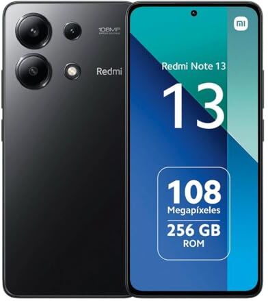 Xiaomi Redmi Note 13 4G Smartohone sbloccato,8GB + 256GB, Octa-core, display AMOLED da 120 Hz, tripla fotocamera da 108 MP, processore Snapdragon 685, batteria da 5000 mAh, 33 W, ricarica rapida(nero)