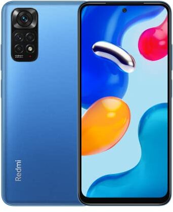 Xiaomi Redmi Note 11S Smartphone 6,43" FHD+ DotDisplay, 90Hz FHD+ AMOLED DotDisplay, 33W Pro Schnellladung Dual-SIM 6G+64GB Twilight Blue [Globale Version]