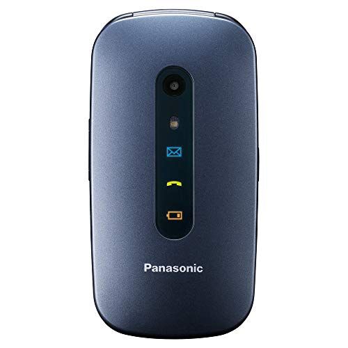 Panasonic KX-TU456 Cellulare Facilitato, Ampio Display a Colori, Tasti Grandi, Chiamate Prioritarie in Vivavoce, Bluetooth e Fotocamera, Compatibile con Apparecchi Acustici, Blu