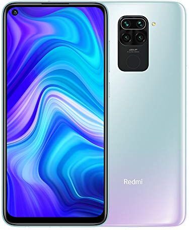 Xiaomi Redmi Note 9 Smartphone- 4 GB + 128 GB, 6.53 ”FHD + DotDisplay, 48 MP Quad Camera Hotshot, 3.5 mm Cuffie Jack, 5020 mAh NFC, Bianco (Polar White)