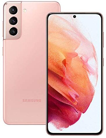 Samsung Smartphone Galaxy S21 5G, Display 6.2" Dynamic AMOLED 2X, 3 fotocamere posteriori, 256 GB, RAM 8GB, Batteria 4000mAh, Dual SIM + eSIM, (2021) [Versione Italiana], Rosa (Phantom Pink)