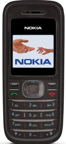 Nokia 1208 black Cellulare (Display a colori, Organizer, Giochi)