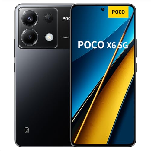 Xiaomi Poco X6 5G Smartphone 12GB/256GB Black Dual SIM 5100mAh 6.67' AMOLED Display