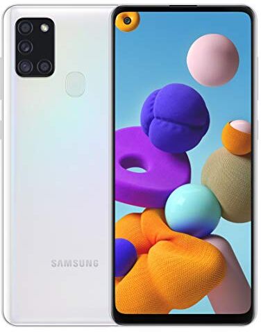 Samsung Galaxy A21s Smartphone, 32 GB, Bianco