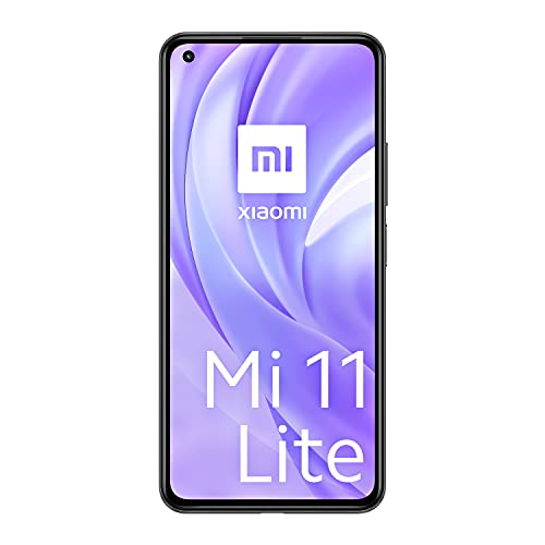 Xiaomi Mi 11 Lite Smartphone 6+128GB, 6,55" AMOLED Dot Display, Snapdragon 732G, 64 MP AI Tripla Camera, 4250 mAh, Boba Black