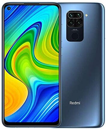 Xiaomi Redmi Note 9 Smartphone- 4 GB + 128 GB, 6.53 ”FHD + DotDisplay, 48 MP Quad Camera Hotshot, 3.5mm Cuffie Jack, 5020 mAh NFC, Grigio (Midnight Grey)