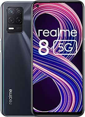 Realme Telefono mobile 8 5G, smartphone sbloccato senza SIM con processore Dimensity 700 5G, display ultra liscio 90Hz, batteria massiccia 5000mAh, fotocamera notturna 48MP, Dual Sim, NFC, 4+64GB