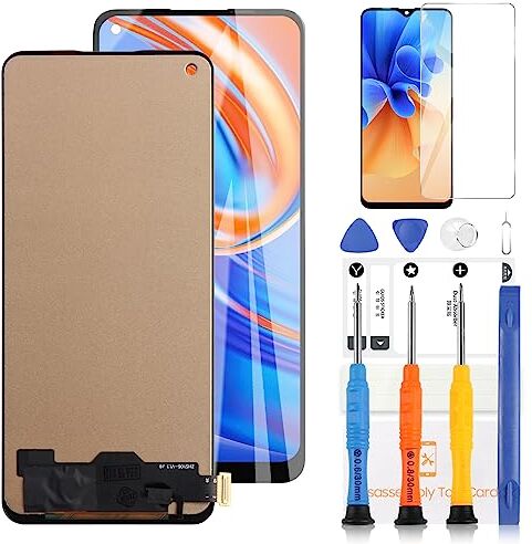 LADYSON Schermo per Oppo Find X5 Lite 5G 2022 Schermo LCD per Oppo Reno7 4G e 5G CPH2371 CPH2363 LCD Display Touch Screen Digitalizzatore Kit di Sostituzione +Strumento(INCELL Nero)