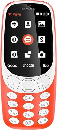 Nokia 3310 (2017) ROJO, 2.4", TFT, 240 X 320 PÍXELES, 16 MB, DUAL SIM, MICRO-SIM