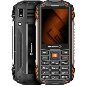 Hammer H Forge LTE Telefono cellulare da esterno, telefono senza contratto con pulsanti, 128 MB, 4000 mAh, display IPS da 2,8", torce elettriche, IP68, radio FM, 3,5 mm, 2 MP, porta USB-C, doppia SIM Hammer H Forge LTE Telefono cellulare da esterno, telefono senza contratto con pulsanti, 128 MB, 4000 mAh, display IPS da 2,8", torce elettriche, IP68, radio FM, 3,5 mm, 2 MP, porta USB-C, doppia SIM
