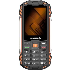 Hammer H Forge Telefono cellulare da esterno, senza contratto, 32 GB, batteria da 3200 mAh, display TFT da 2,4", torcia, IP68, radio FM, jack da 3,5 mm, 2 MP, USB-C, doppia SIM, antipolvere Hammer H Forge Telefono cellulare da esterno, senza contratto, 32 GB, batteria da 3200 mAh, display TFT da 2,4", torcia, IP68, radio FM, jack da 3,5 mm, 2 MP, USB-C, doppia SIM, antipolvere
