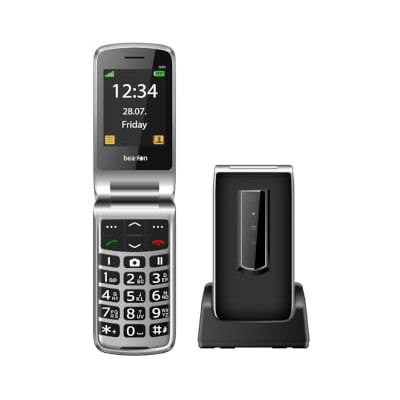 Beafon , SL495, Silverline, custodia pieghevole, telefono cellulare con pulsante di emergenza SOS, telefono cellulare, display TFT da 2,4", fotocamera Beafon , SL495, Silverline, custodia pieghevole, telefono cellulare con pulsante di emergenza SOS, telefono cellulare, display TFT da 2,4", fotocamera