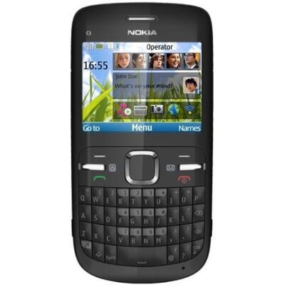 Microsoft Nokia C3-00, Telefono cellulare GSM/GPRS Bluetooth, colore: Nero Microsoft Nokia C3-00, Telefono cellulare GSM/GPRS Bluetooth, colore: Nero