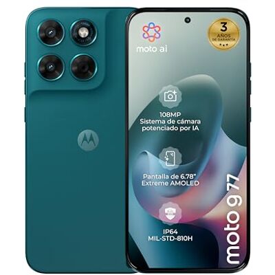 Motorola G77 Pantone Shade Spruce 8GB RAM 256GB Archiviazione Sony LYTIA 108MP 6.78" FHD+ AMOLED 5200mAh Dimensity 6400 5G Motorola G77 Pantone Shade Spruce 8GB RAM 256GB Archiviazione Sony LYTIA 108MP 6.78" FHD+ AMOLED 5200mAh Dimensity 6400 5G