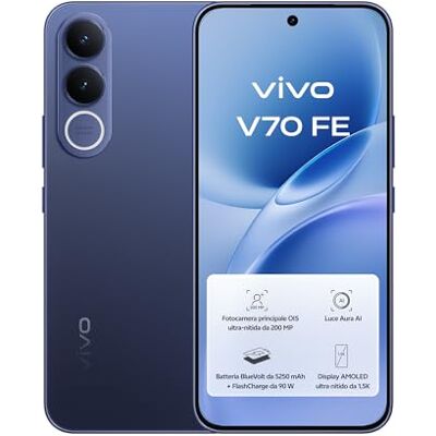 vivo Smartphone V70 FE, fotocamera principale da 200 MP, 8+256GB vivo Smartphone V70 FE, fotocamera principale da 200 MP, 8+256GB