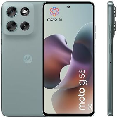 Motorola moto g56 5G con 3 anni di garanzia (8/512GB, Fotocamera 50MP+8MP+flicker cam, Display 6.72" FHD+ 120Hz, 5100mAh, MediaTek Dimensity 7060, Android 15), PANTONE Gray Mist Motorola moto g56 5G con 3 anni di garanzia (8/512GB, Fotocamera 50MP+8MP+flicker cam, Display 6.72" FHD+ 120Hz, 5100mAh, MediaTek Dimensity 7060, Android 15), PANTONE Gray Mist