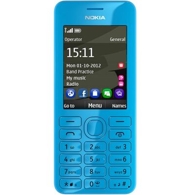 Microsoft Nokia Asha 206 Smartphone (6,1 cm (2,4 pollici), display 1,3, Fotocamera da Megapixel, GSM, Java, Dual SIM) Blu Microsoft Nokia Asha 206 Smartphone (6,1 cm (2,4 pollici), display 1,3, Fotocamera da Megapixel, GSM, Java, Dual SIM) Blu