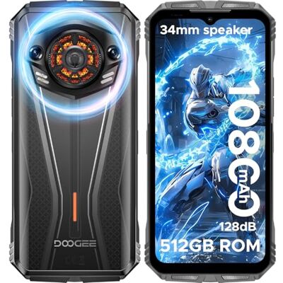 DOOGEE S118 4G Téléphones Portables Débloqués, 10800 mAh, Helio G100 32 Go + 512 Go, 6,58" FHD +, 50 MP + (Vision Nocturne 12 MP) + 32 MP Smartphones, NFC Vert DOOGEE S118 4G Téléphones Portables Débloqués, 10800 mAh, Helio G100 32 Go + 512 Go, 6,58" FHD +, 50 MP + (Vision Nocturne 12 MP) + 32 MP Smartphones, NFC Vert