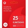 vodafone Pagamento anticipato S 12 GB + 300 minuti (nazionali e internazionali) Roaming Europa USA