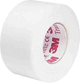 3M Transpore White, Cerotto Chirurgico Traforato con Supporto in Rayon e Poliestere, Delicato, Strappo Bidirezionale, Ipoallergenico, Traspirante, Misura 25 mm x 9.14 m, Confezione da 12 Rotoli