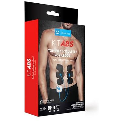 Bluetens Abs Kit: clip per elettrodi addominali + elettrodi Bluetens Abs Kit: clip per elettrodi addominali + elettrodi