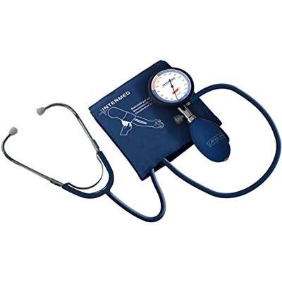 Intermed Sfigmomanometro ad aneroide per auto-misurazione con fonendoscopio incorporato Intermed Sfigmomanometro ad aneroide per auto-misurazione con fonendoscopio incorporato