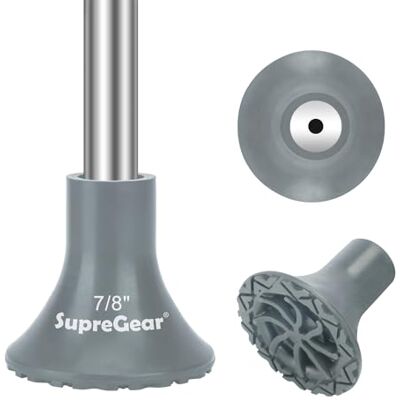 supregear Puntale di Bastone da Sostituire, 22 mm Puntale in Gomma Antiscivolo ad Alta Aderenza per Bastone da Passeggio Bastone Pieghevole Bastone Offset Quad Pod/Tripod Accessorio per Bastone supregear Puntale di Bastone da Sostituire, 22 mm Puntale in Gomma Antiscivolo ad Alta Aderenza per Bastone da Passeggio Bastone Pieghevole Bastone Offset Quad Pod/Tripod Accessorio per Bastone