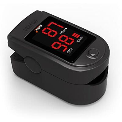 Pulox Pulsossimetro -PO-100 con display a LED saturimetro in colore nero Pulox Pulsossimetro -PO-100 con display a LED saturimetro in colore nero