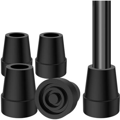 supregear Gommini Bastone (4 pz), 19 mm Ricambio Gomma per Bastoni e Paletti, Accessorio Cuscinetto, Nero supregear Gommini Bastone (4 pz), 19 mm Ricambio Gomma per Bastoni e Paletti, Accessorio Cuscinetto, Nero