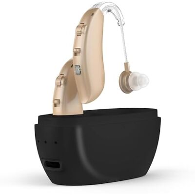 MEDca Tappi per le orecchie per anziani BTE Tappi per le orecchie digitali intelligenti con cancellazione del rumore, quattro modalità, coppia PSAP dietro l'orecchio con controllo del volume, beige MEDca Tappi per le orecchie per anziani BTE Tappi per le orecchie digitali intelligenti con cancellazione del rumore, quattro modalità, coppia PSAP dietro l'orecchio con controllo del volume, beige