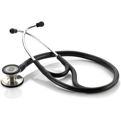 ADC Adscope 601, Stetoscopio cardiologico con testina convertibile, Nero ADC Adscope 601, Stetoscopio cardiologico con testina convertibile, Nero