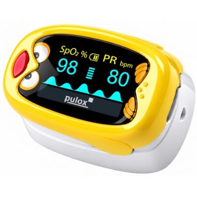 Pulox PO-210B Pulsossimetro Pediatrico Ossimetro da dito ricaricabile Misurazione di SpO2 e polso nei bambini Pulox PO-210B Pulsossimetro Pediatrico Ossimetro da dito ricaricabile Misurazione di SpO2 e polso nei bambini
