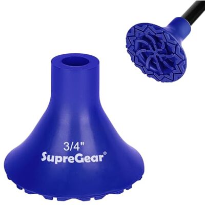 supregear Puntale di Bastone da Sostituire, 19 mm Puntale in Gomma Antiscivolo ad Alta Aderenza, Accessorio per Bastone da Passeggio Pieghevole Offset Quad Pod/Tripod, Blu supregear Puntale di Bastone da Sostituire, 19 mm Puntale in Gomma Antiscivolo ad Alta Aderenza, Accessorio per Bastone da Passeggio Pieghevole Offset Quad Pod/Tripod, Blu