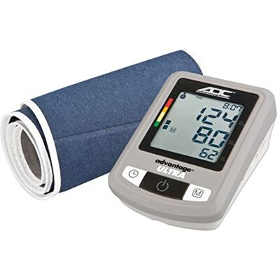 ADC Advantage Ultra Monitor digitale completamente automatico della pressione sanguigna con custodia per riporre oggetti, classe BHS AA, fascia extra ampia per adulti Navy BP Cuff Monitor della pressione sanguigna domestica ADC Advantage Ultra Monitor digitale completamente automatico della pressione sanguigna con custodia per riporre oggetti, classe BHS AA, fascia extra ampia per adulti Navy BP Cuff Monitor della pressione sanguigna domestica