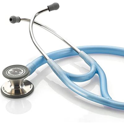 ADC Adscope 601, Stetoscopio cardiologico con testina convertibile, Azzurro metallizzat ADC Adscope 601, Stetoscopio cardiologico con testina convertibile, Azzurro metallizzat