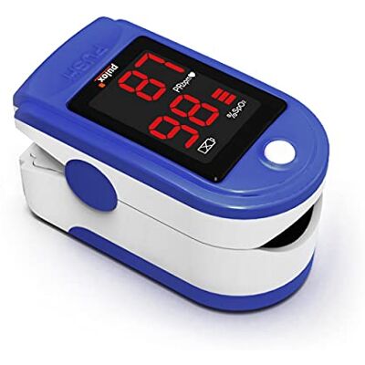 Pulox Pulsossimetro -PO-100 con display a LED saturimetro in colore blu Pulox Pulsossimetro -PO-100 con display a LED saturimetro in colore blu