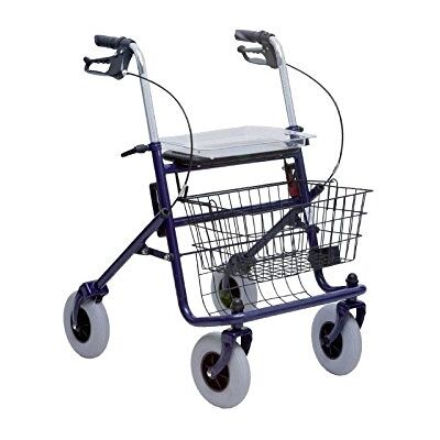 TERMIGEA Deambulatore Pieghevole 4 Ruote Rollatore per Adulti/Elderly Acciaio Blu, Grigio TERMIGEA Deambulatore Pieghevole 4 Ruote Rollatore per Adulti/Elderly Acciaio Blu, Grigio