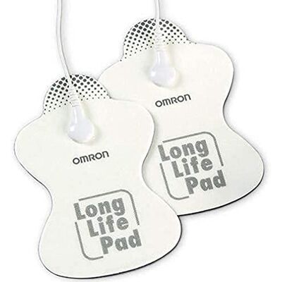 OMRON HV-LLPAD-E Elettrodi di ricambio a lunga durata per dispositivi TENS E3 Intense, PocketTens ed E4 OMRON HV-LLPAD-E Elettrodi di ricambio a lunga durata per dispositivi TENS E3 Intense, PocketTens ed E4
