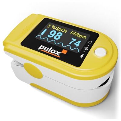 Pulox PO-200A Solo Saturimetro Da Dito professionale certificato, con Display LCD con Letture Immediate Pulsossimetro misuratore Ossigeno (SpO2), Frequenza Del Polso (PR), per Adulti Pulox PO-200A Solo Saturimetro Da Dito professionale certificato, con Display LCD con Letture Immediate Pulsossimetro misuratore Ossigeno (SpO2), Frequenza Del Polso (PR), per Adulti