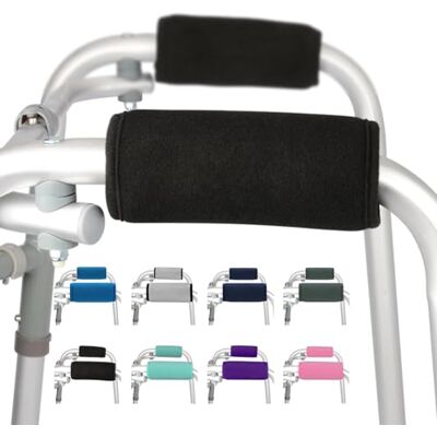 supregear Walker Impugnature Imbottite, 2 Confezioni Morbidi Comodi Cuscini Manopole Imbottite per Walker Stampella, Sedia a Rotelle, Accessorio per La Mobilità Traspirante Antiscivolo, Nero supregear Walker Impugnature Imbottite, 2 Confezioni Morbidi Comodi Cuscini Manopole Imbottite per Walker Stampella, Sedia a Rotelle, Accessorio per La Mobilità Traspirante Antiscivolo, Nero