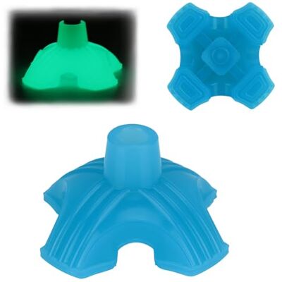 supregear Puntali In Gomma Stampelle, 19 mm Gommini Luminescente per Bastone, Base Larga con 4 Piedini per una Maggiore Stabilità, Aumenta la Visibilità, Blu supregear Puntali In Gomma Stampelle, 19 mm Gommini Luminescente per Bastone, Base Larga con 4 Piedini per una Maggiore Stabilità, Aumenta la Visibilità, Blu